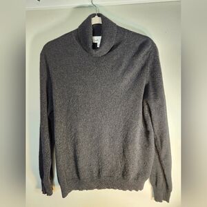 Croft & Barrow Cashmere 100% BlackTurtleneck Sweater Sz L